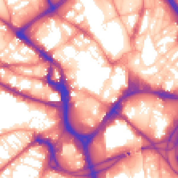 Daytime road noise heatmap for BD1 1SR