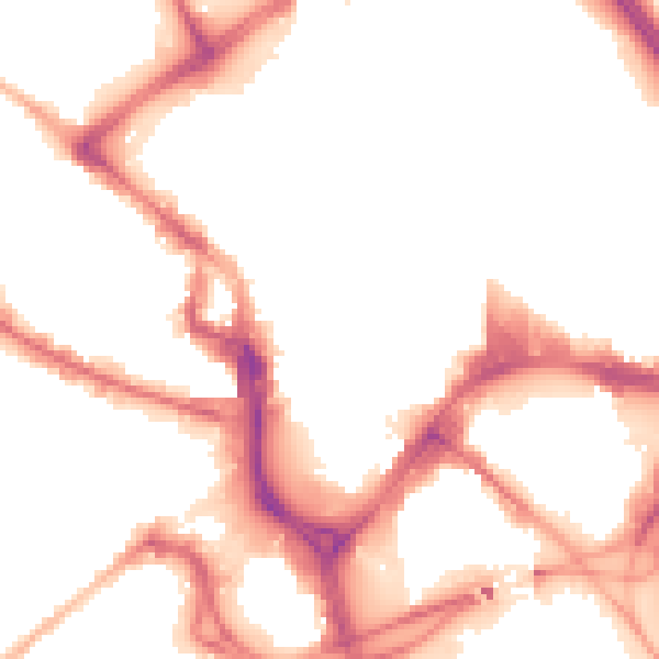 Night-time road noise heatmap for BD1 1SW