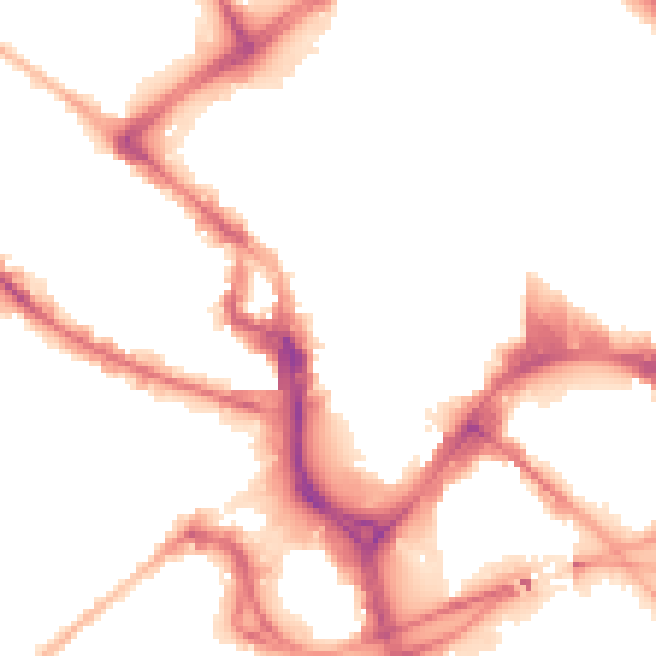 Night-time road noise heatmap for BD1 1SX