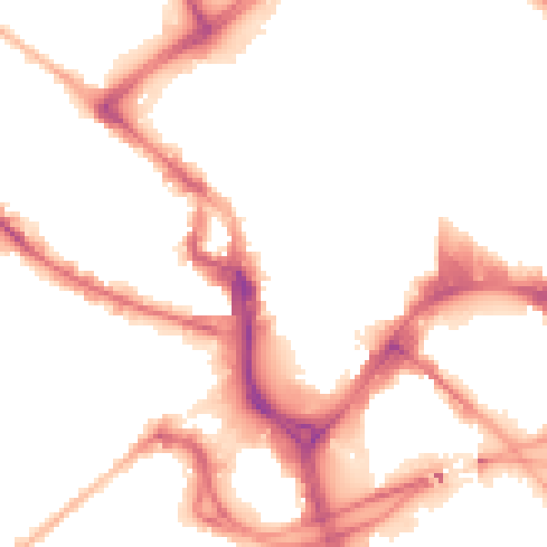 Night-time road noise heatmap for BD1 1SY