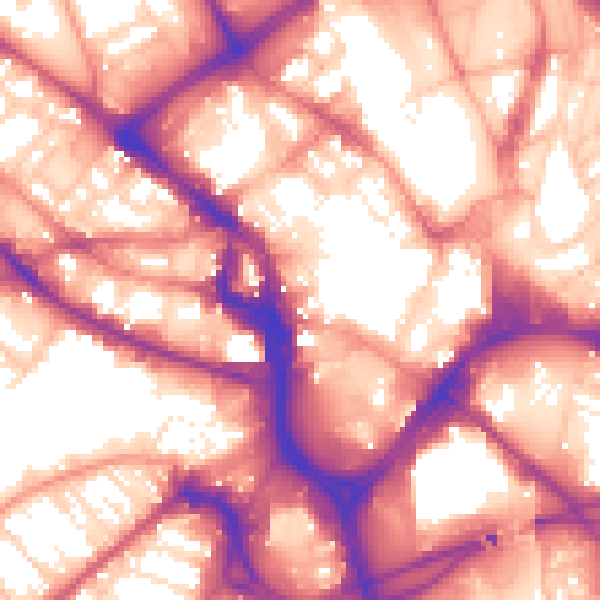 Daytime road noise heatmap for BD1 1SZ