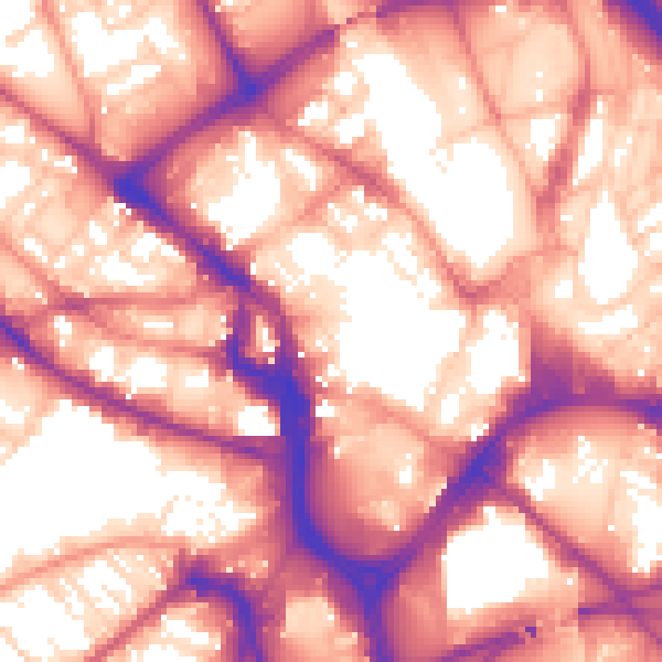Daytime road noise heatmap for BD1 1TE