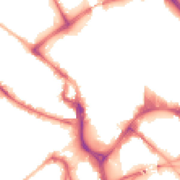 Night-time road noise heatmap for BD1 1TE