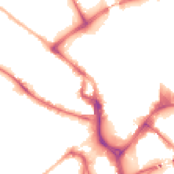 Night-time road noise heatmap for BD1 2AJ
