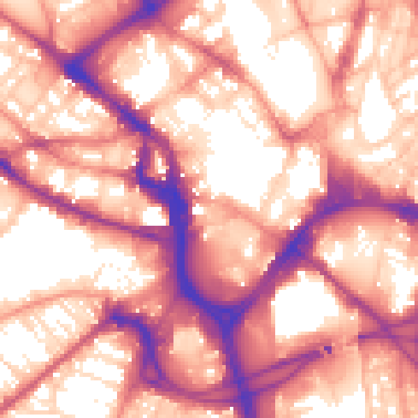 Daytime road noise heatmap for BD1 2AY