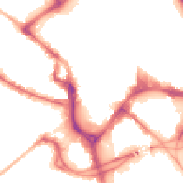 Night-time road noise heatmap for BD1 2AZ