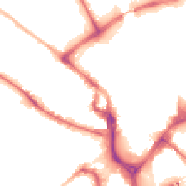 Night-time road noise heatmap for BD1 2LU