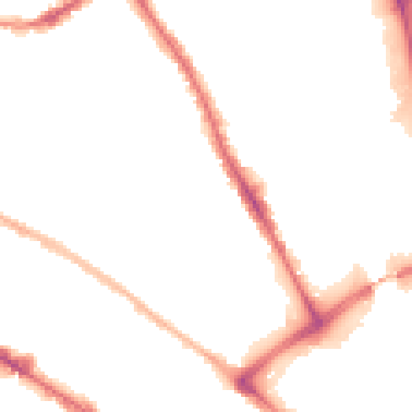 Night-time road noise heatmap for BD1 3BW