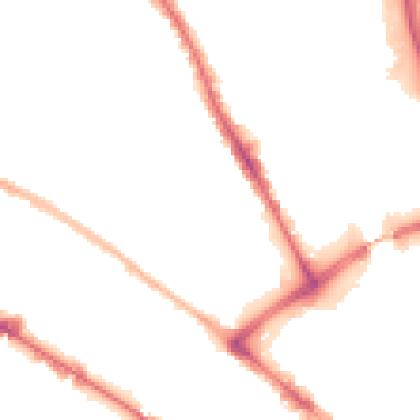 Night-time road noise heatmap for BD1 3BY