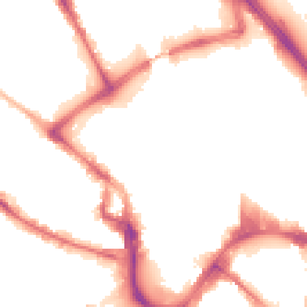 Night-time road noise heatmap for BD1 3HN