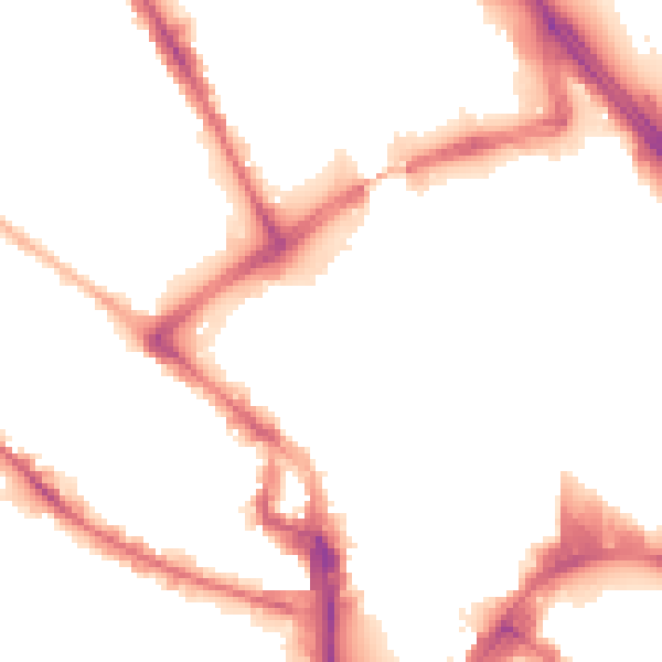 Night-time road noise heatmap for BD1 3HT