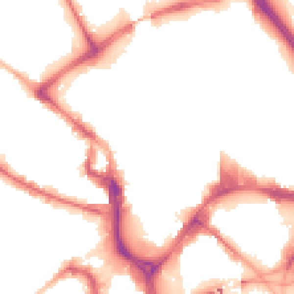 Night-time road noise heatmap for BD1 3LB