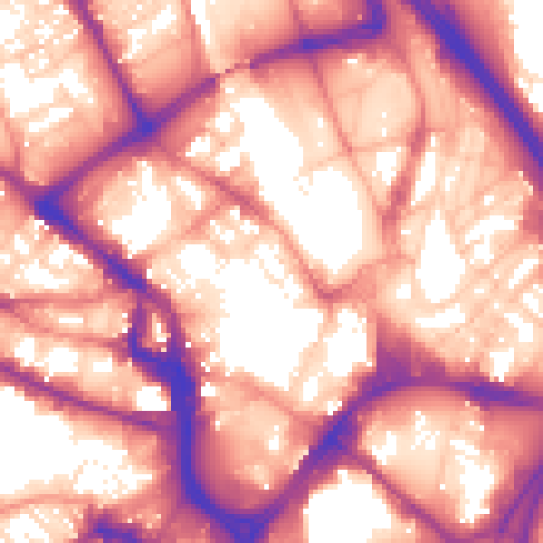 Daytime road noise heatmap for BD1 3LS