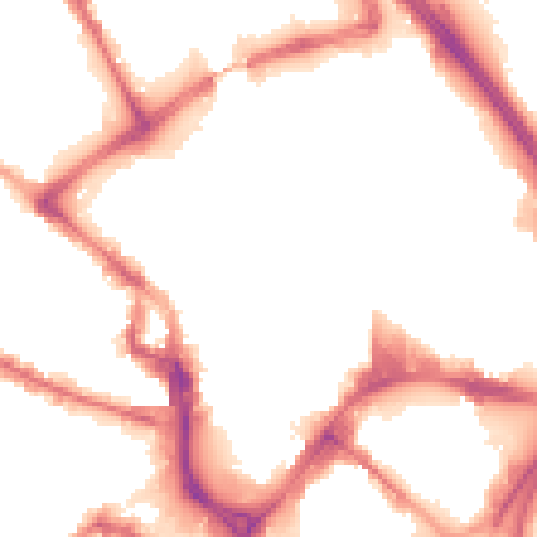 Night-time road noise heatmap for BD1 3LS