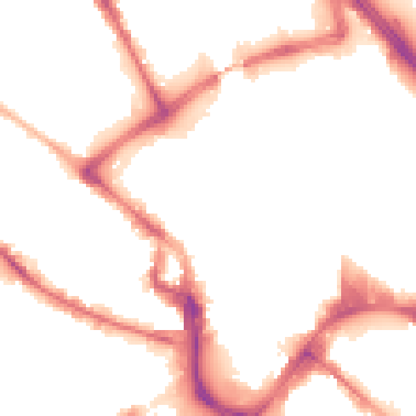 Night-time road noise heatmap for BD1 3QQ
