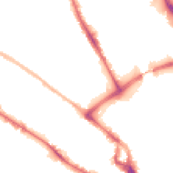 Night-time road noise heatmap for BD1 3RQ