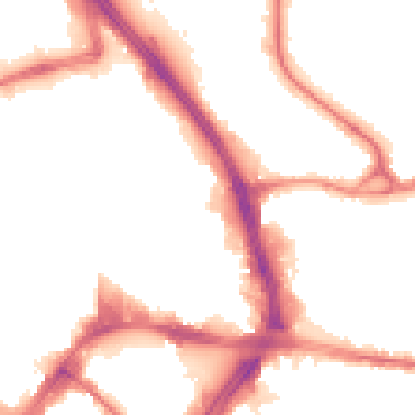 Night-time road noise heatmap for BD1 4AP