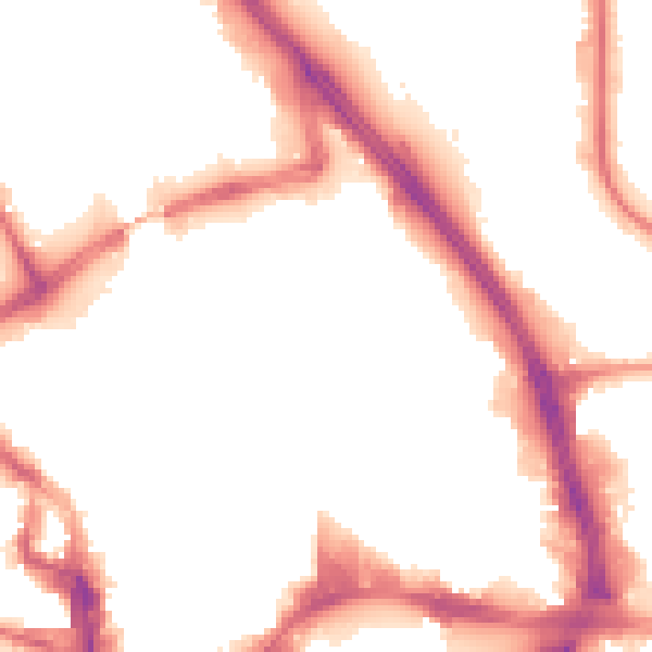 Night-time road noise heatmap for BD1 4BP