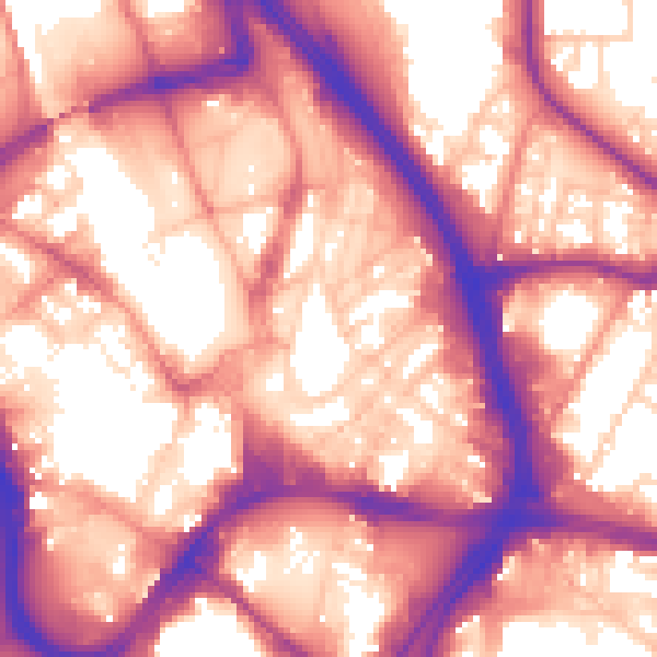 Daytime road noise heatmap for BD1 4EG