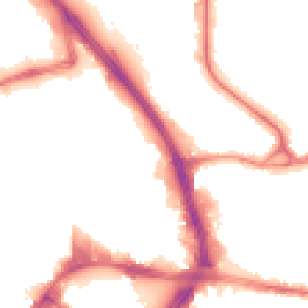 Night-time road noise heatmap for BD1 4HD