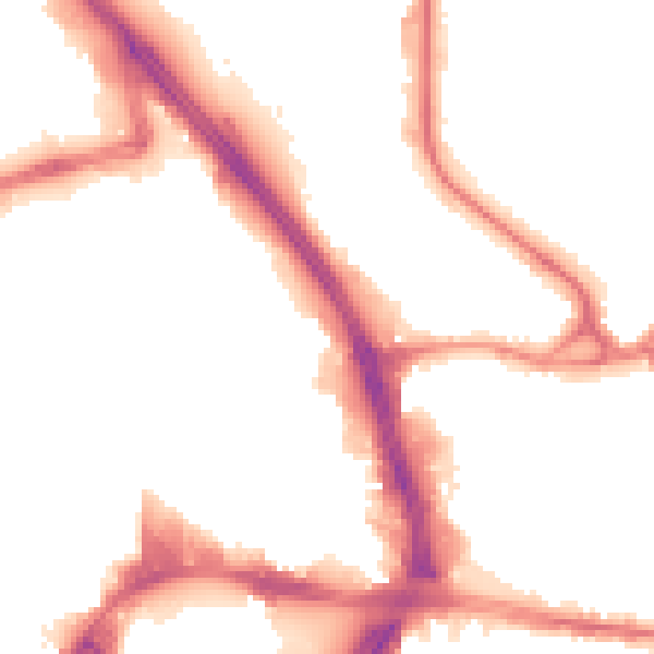 Night-time road noise heatmap for BD1 4HF