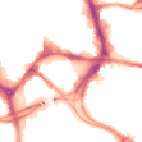 Night-time road noise heatmap for BD1 5AY