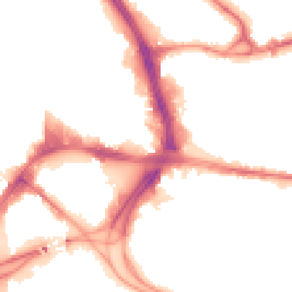Night-time road noise heatmap for BD1 5BQ