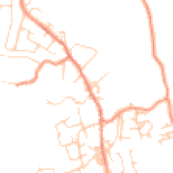 Daytime road noise heatmap for BD15 0AA
