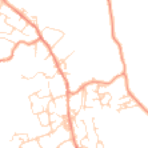 Daytime road noise heatmap for BD15 0AH
