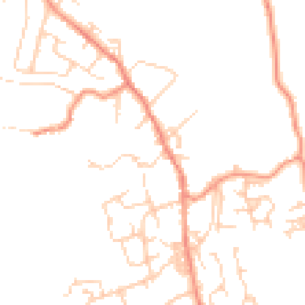 Daytime road noise heatmap for BD15 0AJ