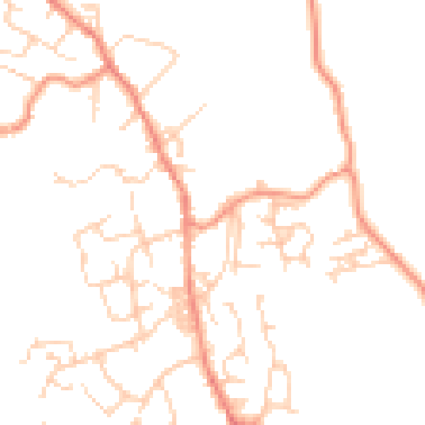 Daytime road noise heatmap for BD15 0AY