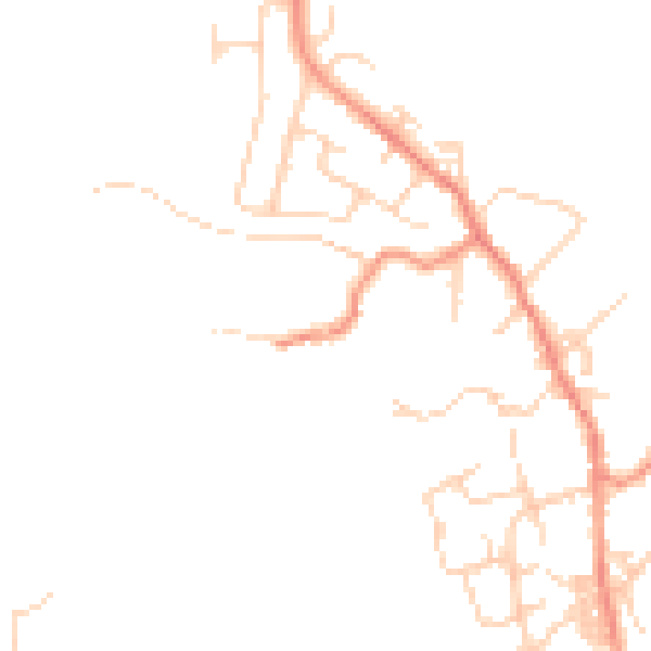 Daytime road noise heatmap for BD15 0BG
