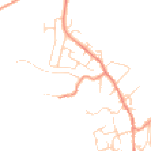 Daytime road noise heatmap for BD15 0BH