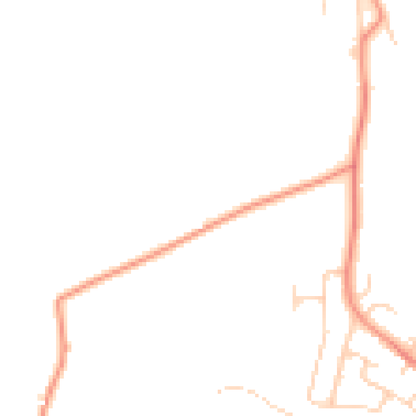Daytime road noise heatmap for BD15 0BL