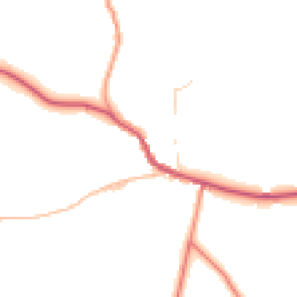 Daytime road noise heatmap for BD15 0BP