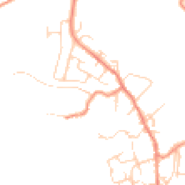 Daytime road noise heatmap for BD15 0BQ