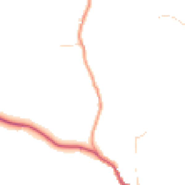 Daytime road noise heatmap for BD15 0BW