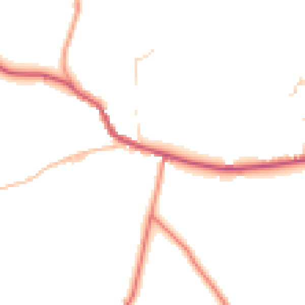 Daytime road noise heatmap for BD15 0BX
