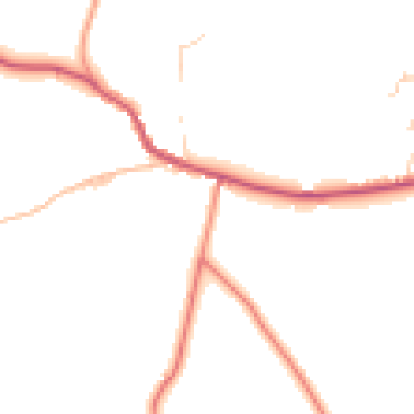 Daytime road noise heatmap for BD15 0BY