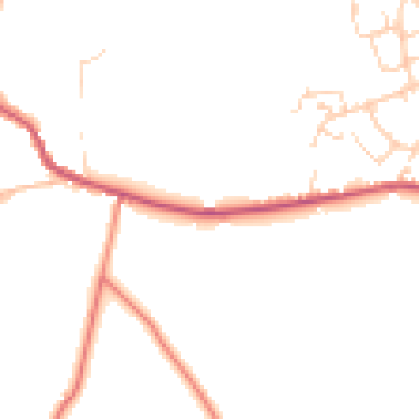 Daytime road noise heatmap for BD15 0DB