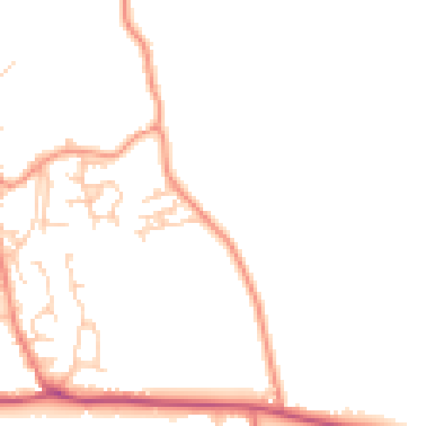 Daytime road noise heatmap for BD15 0DJ