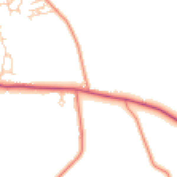 Daytime road noise heatmap for BD15 0DQ