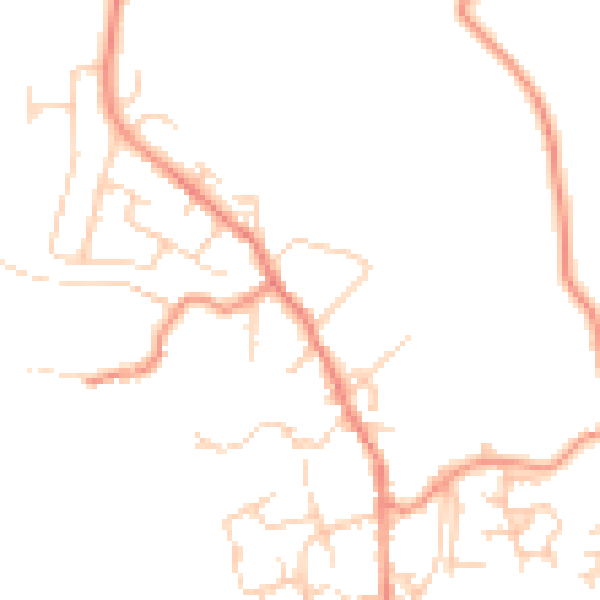 Daytime road noise heatmap for BD15 0EE