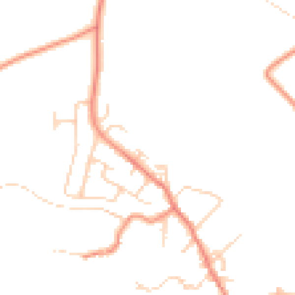 Daytime road noise heatmap for BD15 0ER