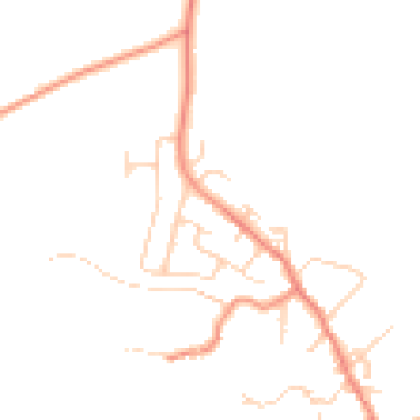 Daytime road noise heatmap for BD15 0EX
