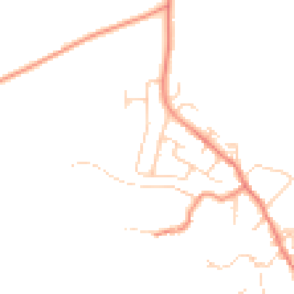 Daytime road noise heatmap for BD15 0HB