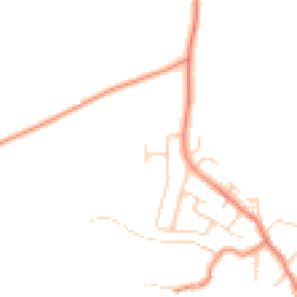 Daytime road noise heatmap for BD15 0HD