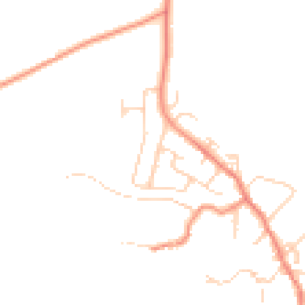 Daytime road noise heatmap for BD15 0HE