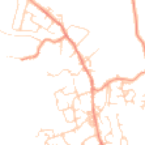 Daytime road noise heatmap for BD15 0HL