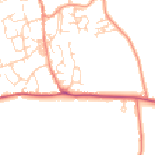 Daytime road noise heatmap for BD15 0JT
